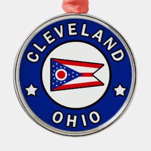 Cleveland Ohio Metalen Ornament