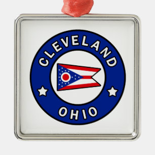 Cleveland Ohio Metalen Ornament