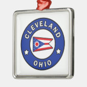Cleveland Ohio Metalen Ornament (Links)