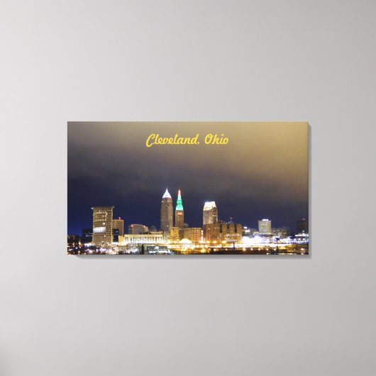 Cleveland, Ohio Million Dollar Uitzicht Canvas Afdruk (Voorkant)
