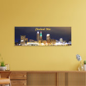 Cleveland, Ohio Million Dollar Uitzicht Wrapped Ca Canvas Afdruk (Insitu (Woonkamer))