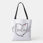 Cleveland Ohio Mok Tote Bag (Achterkant)