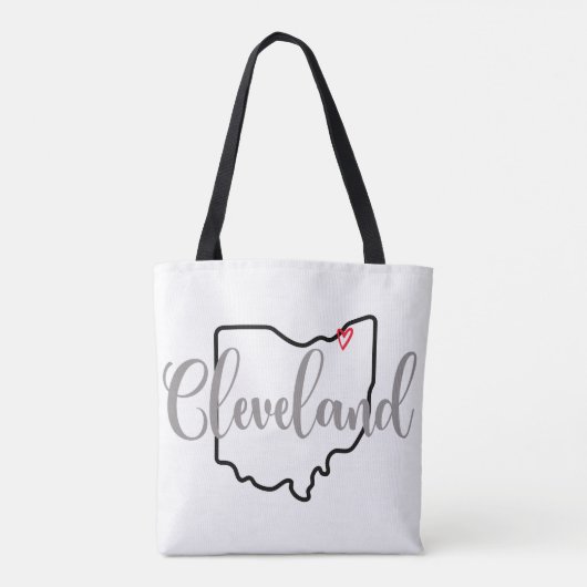 Cleveland Ohio Mok Tote Bag (Achterkant)