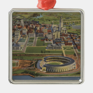 Cleveland, Ohio - Municipal Metalen Ornament