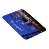 Cleveland, Ohio Nacht op de Stadsmagneet (Curve) Magneet (Rechterzijde)