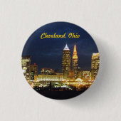 Cleveland, Ohio "Night Lights" Button (Voorkant)