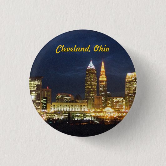 Cleveland, Ohio "Night Lights" Button (Voorkant)