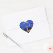 Cleveland,Ohio Night Sky Heart Sticker (Envelop)