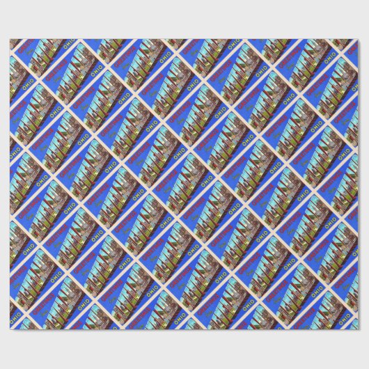 Cleveland Ohio OH  groot Briefkaart Cadeaupapier (Vlak)