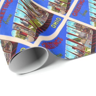 Cleveland Ohio OH  groot Briefkaart Cadeaupapier