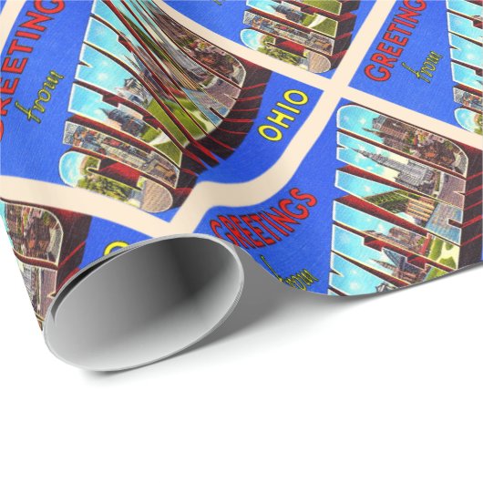 Cleveland Ohio OH  groot Briefkaart Cadeaupapier (Rol Hoek)