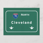 Cleveland Ohio oh Interstate Highway Freeway : Briefkaart (Voorkant)