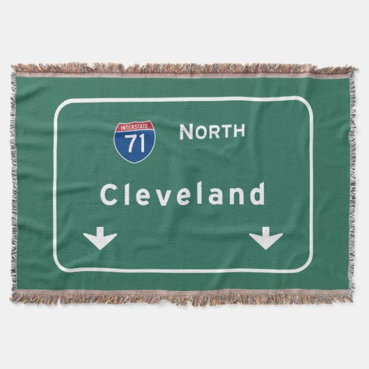 Cleveland Ohio oh Interstate Highway Freeway : Deken (Voorkant)