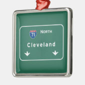 Cleveland Ohio oh Interstate Highway Freeway : Metalen Ornament (Links)