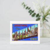 Cleveland Ohio OH Vintage Large Letter Postcard Briefkaart (Staand voorkant)