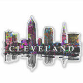 Cleveland, Ohio op graffiti Sticker (Voorkant)