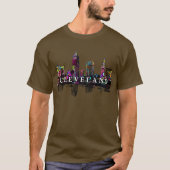 Cleveland, Ohio op graffiti T-shirt (Voorkant)