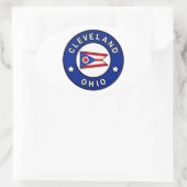 Cleveland Ohio Ovale Sticker (Tas)