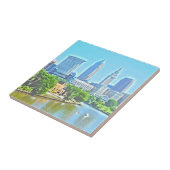 Cleveland, Ohio Paint Effect Decorative Tegel Tegeltje (Zijkant)