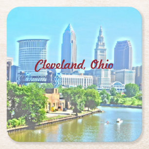 Cleveland, Ohio Photo Art Onderzetter