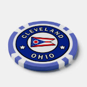 Cleveland Ohio Pokerchips (Enkel)