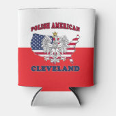 Cleveland Ohio Polish Eagle Blikjeskoeler (Voorkant)