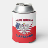 Cleveland Ohio Polish Eagle Blikjeskoeler (Blikje Achterkant)
