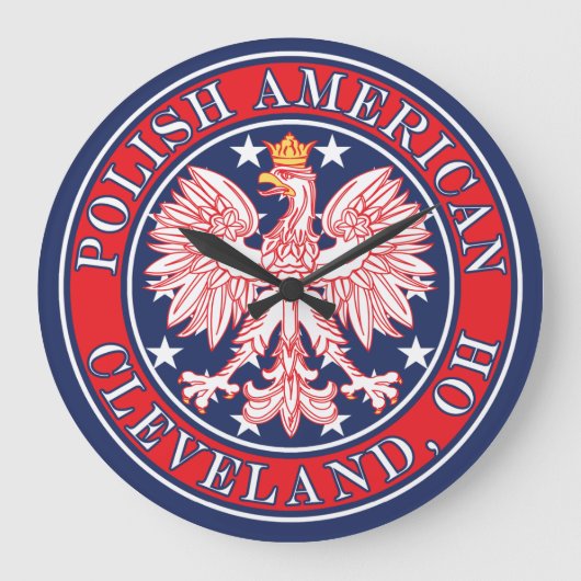 Cleveland Ohio Polish Eagle Grote Klok (Voorkant)