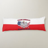 Cleveland Ohio Polish Eagle Lichaamskussen (Achterkant)