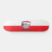 Cleveland Ohio Polish Eagle Persoonlijk Skateboard (Horizontaal)
