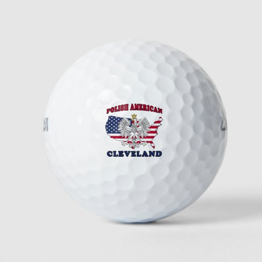 Cleveland Ohio Polish Golfballen (Voorkant)