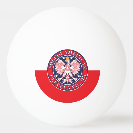 Cleveland Ohio Polish Pingpongbal (Voorkant)