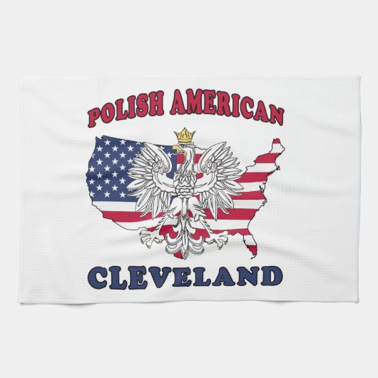Cleveland Ohio Polish Theedoek (Horizontaal)