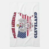 Cleveland Ohio Polish Theedoek (Verticaal)