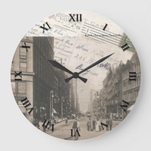 Cleveland Ohio Post Card Clock - Euclid Ave 1909 Grote Klok