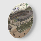 Cleveland Ohio Post Card Clock - Municipal Stadium Grote Klok (Hoek)