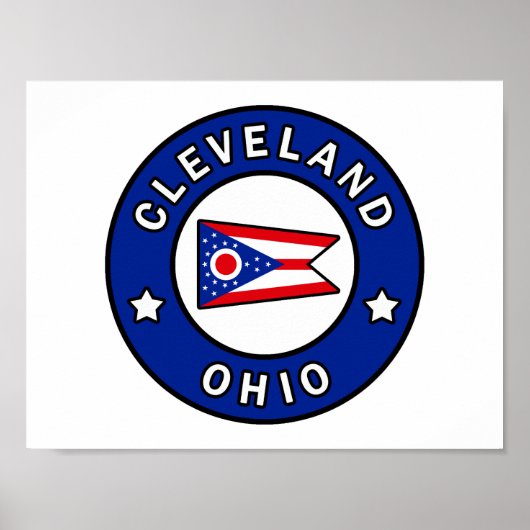Cleveland Ohio Poster (Voorkant)