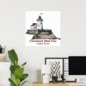 Cleveland Ohio Poster (Thuiskantoor)
