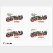 Cleveland Ohio Rechthoekige Sticker (Vel)