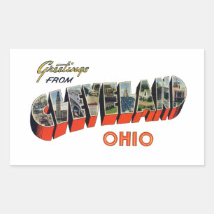 Cleveland Ohio Rechthoekige Sticker