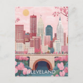 Cleveland Ohio Reizen Briefkaart (Voorkant)
