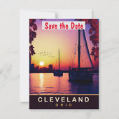 Cleveland, Ohio, Reizen Briefkaart, Save The Date (Voorkant)