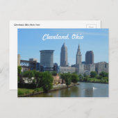 Cleveland, Ohio River Skyline Briefkaart (Voorkant / Achterkant)