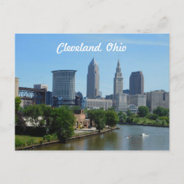 Cleveland, Ohio River Skyline Briefkaart