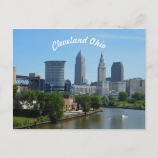 Cleveland, Ohio River Skyline Briefkaart (Curve)
