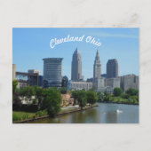 Cleveland, Ohio River Skyline Briefkaart (Curve) (Voorkant)