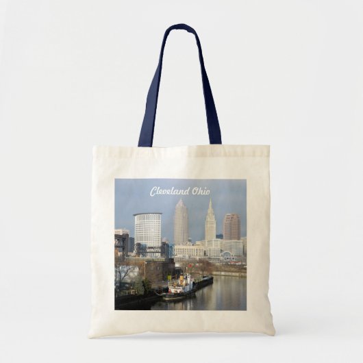 Cleveland, Ohio River Skyline Canvas tas (Voorkant)