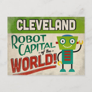 Cleveland Ohio Robot - Funny  Briefkaart