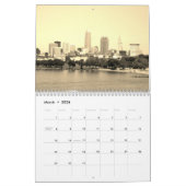 Cleveland Ohio Sepia Calendar Kalender (Mar 2026)