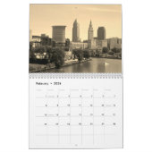 Cleveland Ohio Sepia Calendar Kalender (Feb 2026)